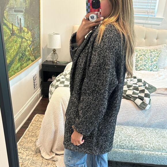 ba&sh Black Santa Twill Wool Blend Lady Coat Size Small - Picture 13 of 14